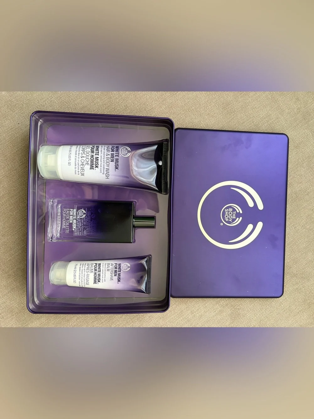 The Body Shop White Musk For Men 3-Piece Gift Set NEW